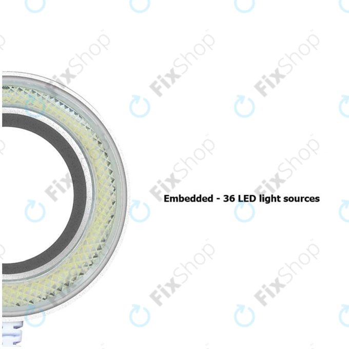 Sunshine SS-033C - Staubgeschützter Spiegel + einstellbares LED-Licht