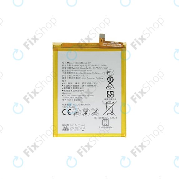 Huawei Honor 6X (BLN-L21) - Akku Batterie HB386483ECW 3340mAh
