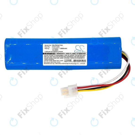 Philips SmartPro Compact - Akku Batterie 4ICR19/65 Li-Ion 14.8V 2600mAh HQ