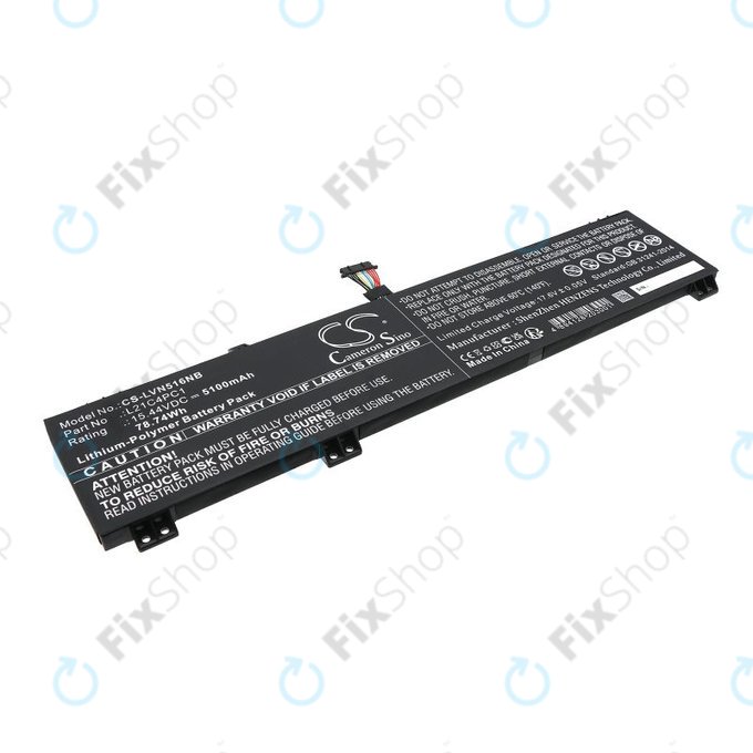 Akku batterie für Lenovo Legion 5 15ARH7H, 82RD0002SB, 5100mAh, Li-Pol, 15.44V, L21C4PC1, HQ