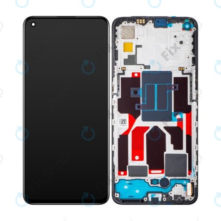 Realme GT Master 5G - LCD Display + Touchscreen Front Glas + Rahmen (Black) - 4908139 Genuine Service Pack
