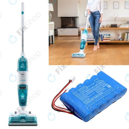 Akku batterie für ETA Aquamaster 1230, Tineco iFloor Wet Dry Vacuum, 2500mAh, Li-Ion, 22.2V, 61SR18650-2200, HQ