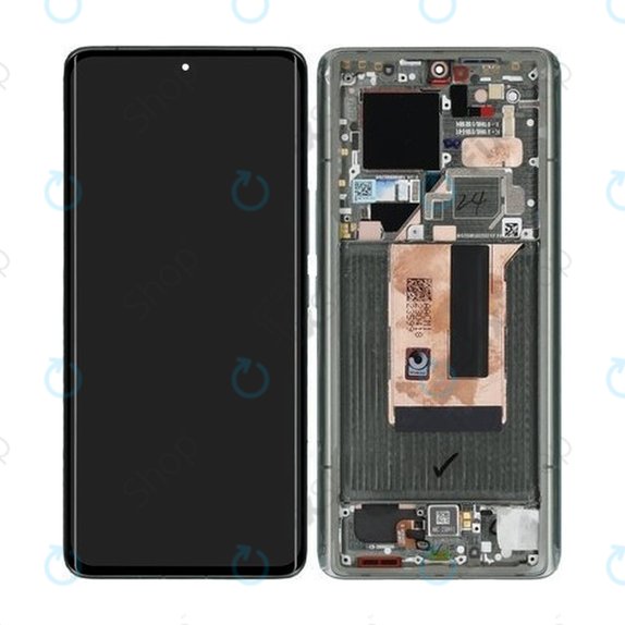 Xiaomi 13 Ultra - LCD Display + Touchscreen Front Glas + Rahmen (Green) - 56000500M100 Genuine Service Pack