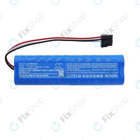 Xiaomi Mi Robot Vacuum Mop Pro (P), 2 (Mijia 2C), Viomi V2 Pro, Proscenic LDS M7 - Akku Batterie STYJ02YM, MH1-4S1P-SC Li-Ion 14.4V 2600mAh HQ