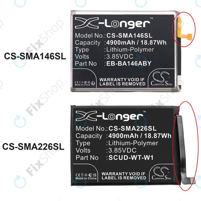 Akku Batterie für Samsung A22 5G A226B, 4900mAh, Li-Pol, 3.85 V, SCUD-WT-W1, HQ