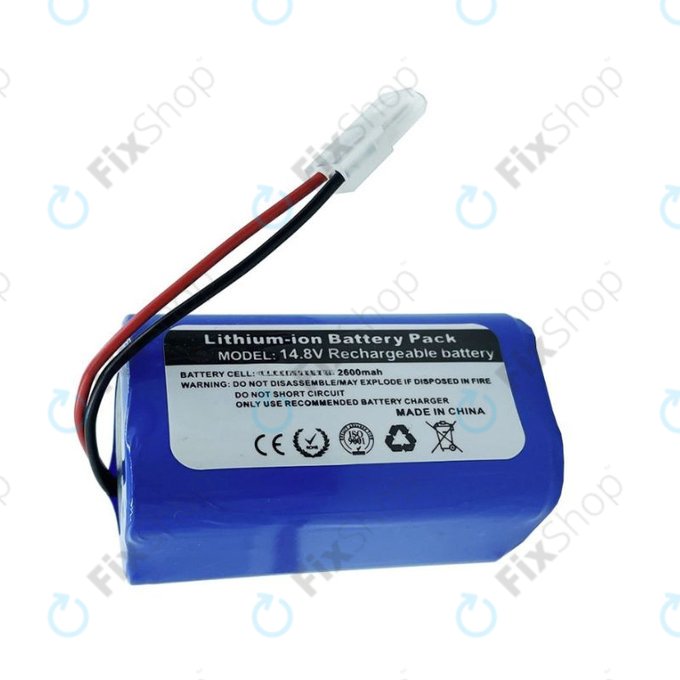 Xiaomi Essential (Mijia G1), Flyco FC-series, myVacBot SN500, Panasonic MC-series, Phicomm X3, Puppy R-series - Akku Batterie Li-026418 Li-Ion 14.8V 2600mAh