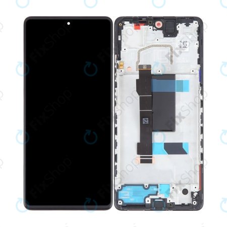 Xiaomi Redmi Note 12 Pro 5G - LCD Display + Touchscreen Front Glas + Rahmen (Midnight Black) OLED
