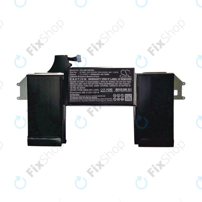 Apple MacBook Air 13" A1932 (Late 2018 - Mid 2019), A2179 (2020) - Akku Batterie A1965 4800mAh HQ