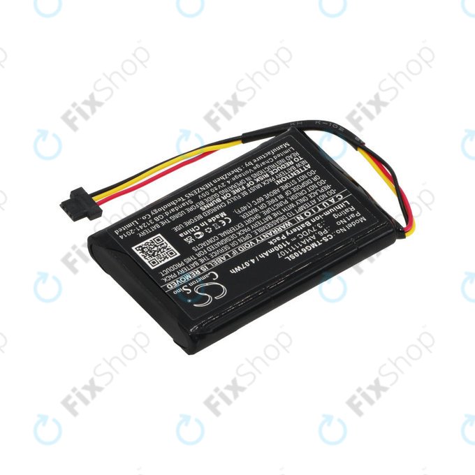 Batterie für TomTom Go 610, 1100mAh, Li-Ion, 3.7V, LAHA1111107, HQ