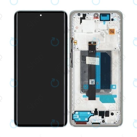 Xiaomi Redmi Note 14 Pro+ 5G 24094RAD4G - LCD Display + Touchscreen Front Glas + Rahmen (Frost Blue) OLED