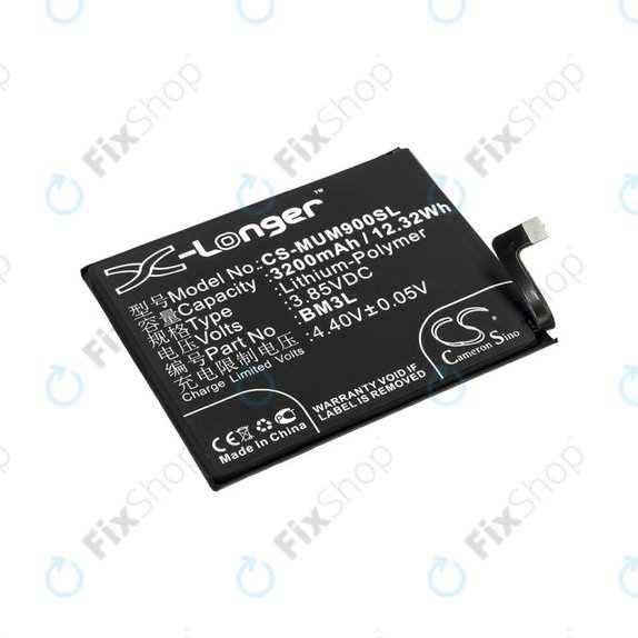 Akku Batterie für Xiaomi Mi 9, 3200mAh, Li-Pol, 3.85 V, BM3L, HQ