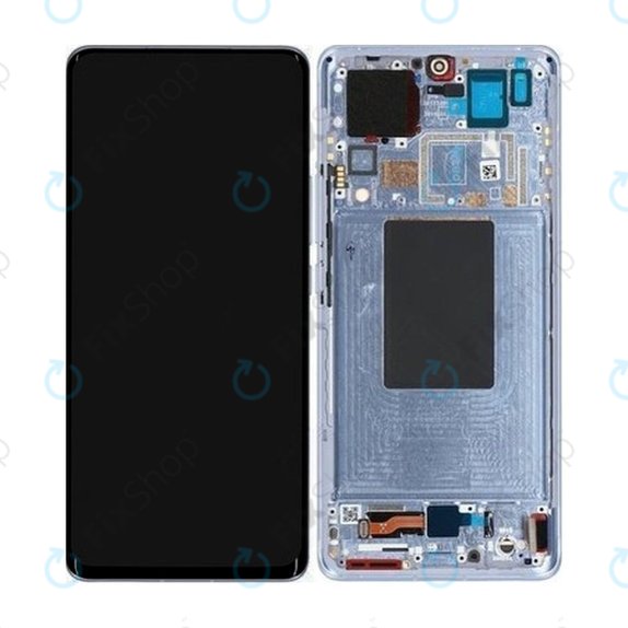 Xiaomi 12 Pro 2201122C 2201122G - LCD Display + Touchscreen Front Glas + Rahmen (Blue) - 56000400L200, 56000900L200 Genuine Service Pack