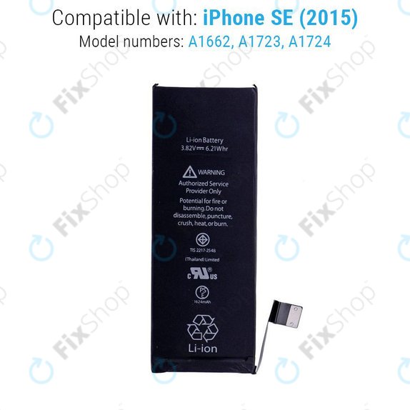 Akku Batterie für iPhone SE, 1624mAh, Service Pack