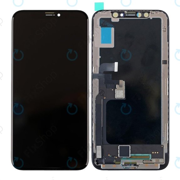 Display für iPhone XS, Touchscreen-Glas mit Rahmen, Refurbished