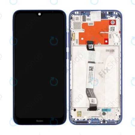 Xiaomi Redmi Note 8T - LCD Display + Touchscreen Front Glas + Rahmen (Starscape Blue) - 5600030C3X00 Genuine Service Pack