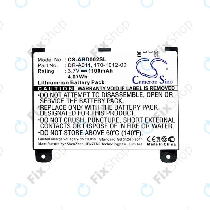 Akku batterie für Amazon Kindle 2, 1100mAh, Li-Ion, 3.7V, DR-A011, HQ