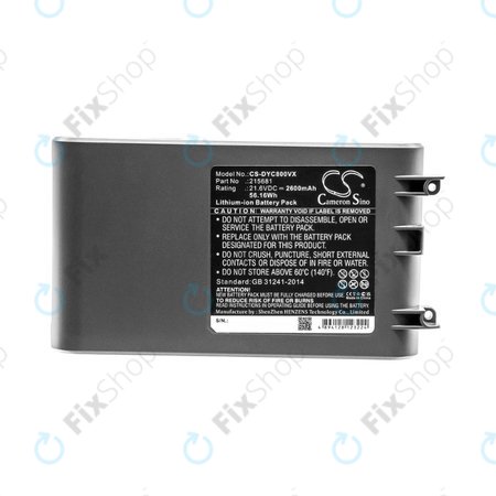 Dyson V8 - Akku Batterie 215681, PM8-US-HFB1497A Li-Ion 21.6V 2600mAh HQ