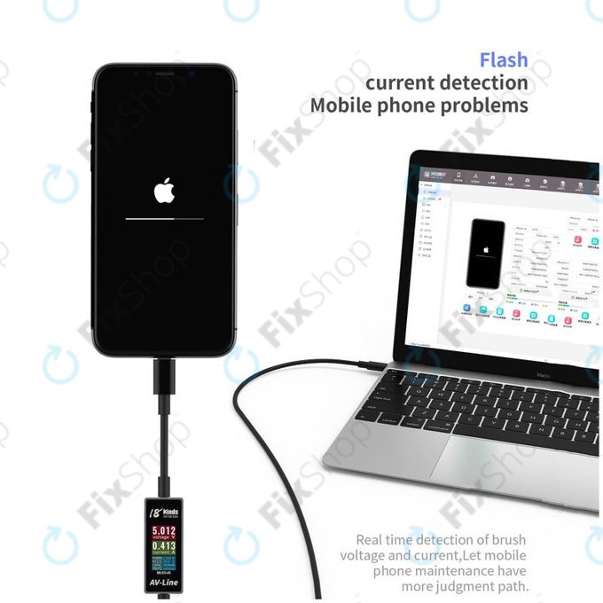 AV-Line - Ladekabel mit Intelligenter Erkennung (Lightning - USB-C)