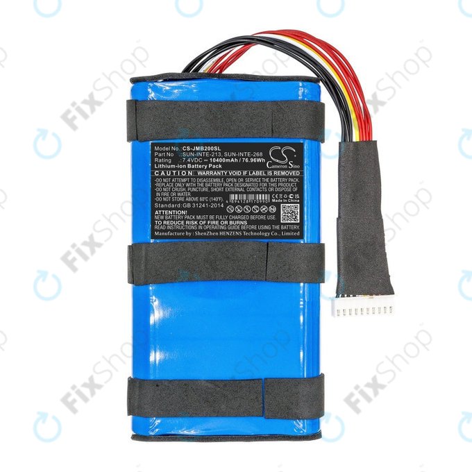 Batterie für JBL Boombox 2, 10400mAh, Li-Ion, 7.4V, SUN-INTE-213, HQ