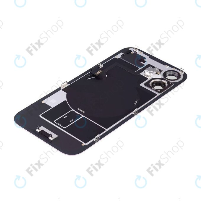 Apple iPhone 16 Plus - Rückgehäuseglas + Kameraglas + Metallplatte + Magsafe-Magnet (Pink)