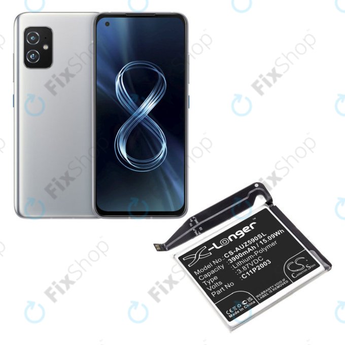 Akku Batterie für Asus Zenfone 8 ZS590KS, 3900mAh, Li-Pol, 3.87 V, C11P2003, HQ
