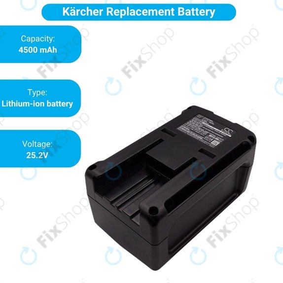 Kärcher BV 5/1, BP, T 9/1 BP, EF426 - Akku Batterie BV 5/1 Bp Li-Ion 25.2V 4500mAh HQ