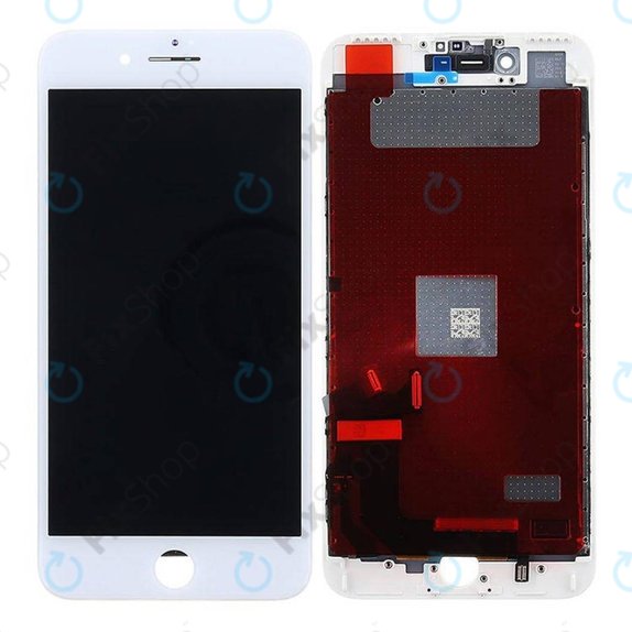 Display für iPhone 7 Plus, White, Touchscreen-Glas mit Rahmen, Refurbished