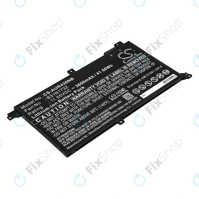 Akku batterie für Asus VivoBook S14, S430FA, 3600mAh, Li-Ion, 11.55V, B31N1732, HQ