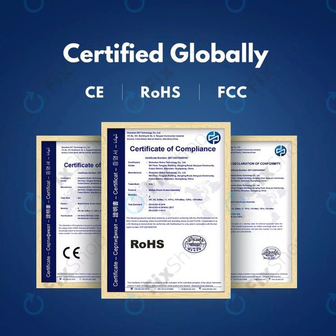 Apple iPhone 8, SE (2020), SE (2022) - LCD Display + Touchscreen Front Glas + Rahmen (Black) In-Cell FixPremium (5 Pack)