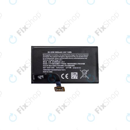 Nokia Lumia 1020 - Akku Batterie BV-5XW 2000mAh
