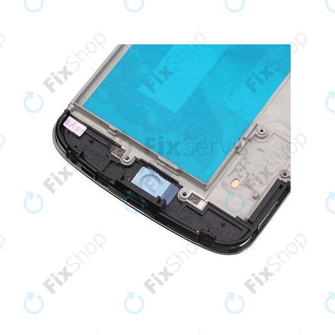 LG Nexus 4 E960 - LCD Display + Touchscreen Front Glas + Rahmen (Black) TFT