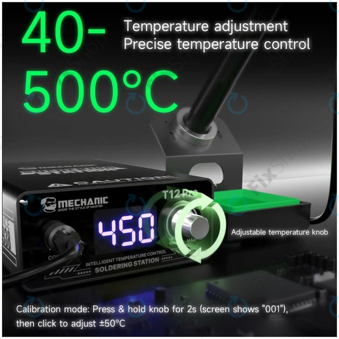 Mechanic T12 Pro - Digitale Lötstation (Black)