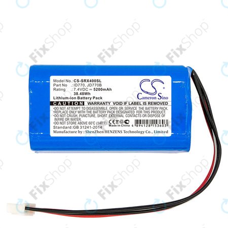 Akku batterie für Sony Srs-Xb40, Srs-Xb41, 5200mAh, Li-Ion, 7.4V, ID770, HQ
