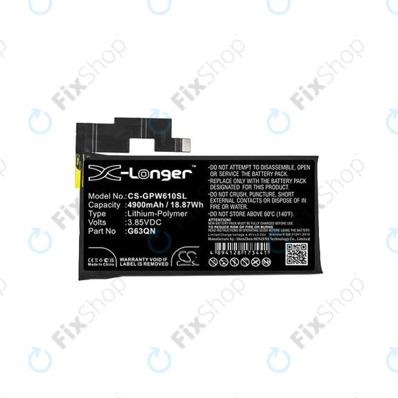 Google Pixel 6 Pro - Akku Batterie G63QN 4900mAh HQ