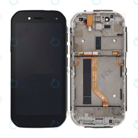 Caterpillar CAT S42 H+ 2022 - LCD Display + Touchscreen Front Glas + Rahmen (Black) TFT