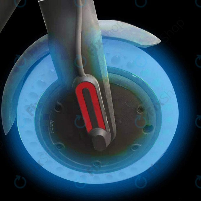 Xiaomi Mi Electric Scooter 1S, 2 M365, Essential, Pro, Pro 2 - Dauerhaft Schlauchloser Vollgummireifen (Blue Fluorescent)