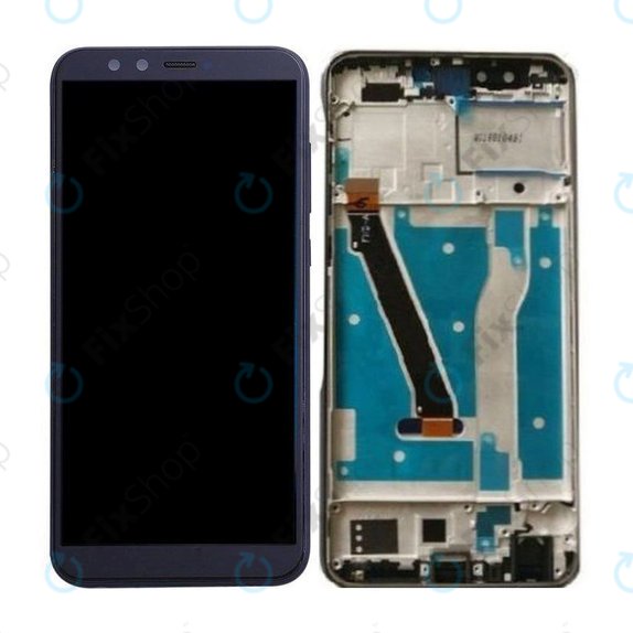 Huawei Honor 9 Lite - LCD Display + Touchscreen Front Glas + Rahmen (Midnight Black) TFT