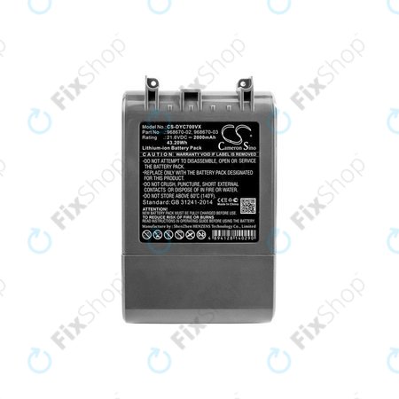 Dyson V7 - Akku Batterie 968670-02, 968670-03 Li-Ion 21.6V 2000mAh HQ