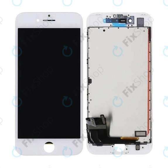 Display In-Cell für iPhone 7, White, Touchscreen-Glas mit Rahmen, FixPremium