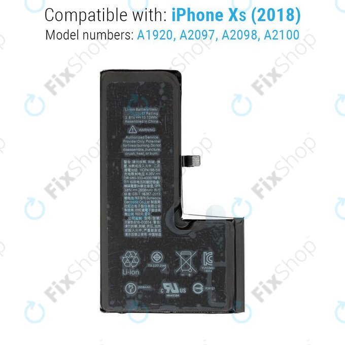 Apple iPhone XS - Akku Batterie 2658mAh Service Pack