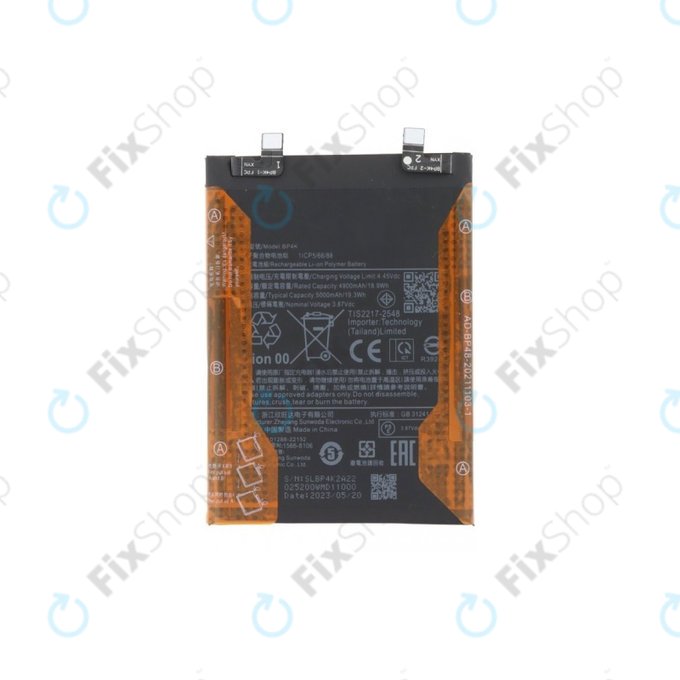 Xiaomi Poco F5, X5 Pro, Redmi Note 12 Pro 5G - Akku Batterie BP4K 5000mAh