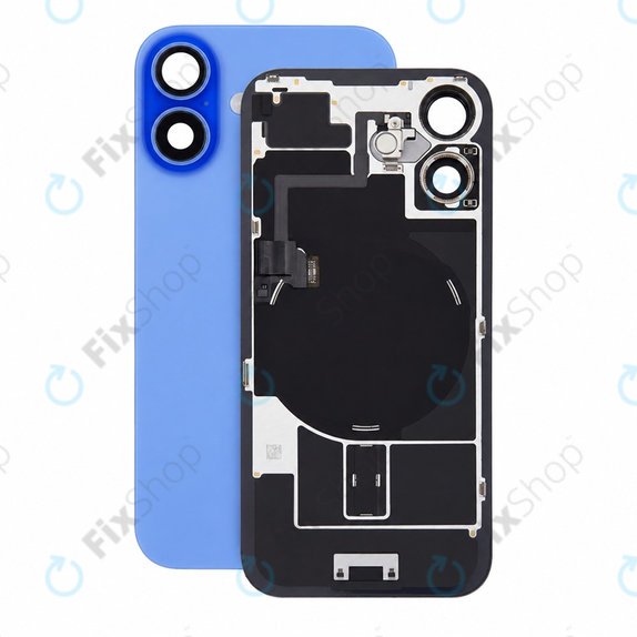 Glas der Rückabdeckung für iPhone 16, Ultramarine, Pulled A