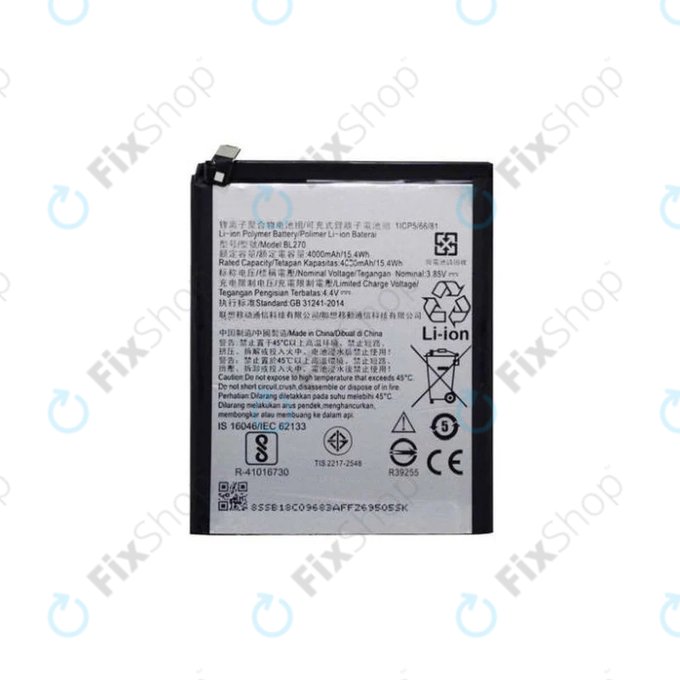 Motorola Moto G6 Play XT1922, Lenovo K6 Note, Moto E5 XT1944 - Akku Batterie BL270 4000mAh