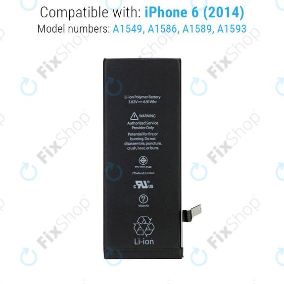 Apple iPhone 6 - Akku Batterie 1810mAh Service Pack