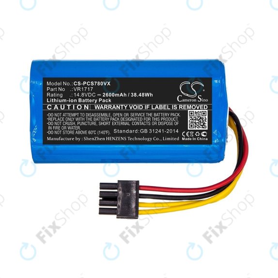 Proscenic Cocoa Smart 780T, 790T, Summer P1s, P2s - Akku Batterie VR1717 Li-Ion 14.8V 2600mAh HQ