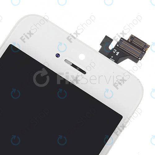 Apple iPhone 5 - LCD Display + Touchscreen Front Glas + Rahmen (White) TFT
