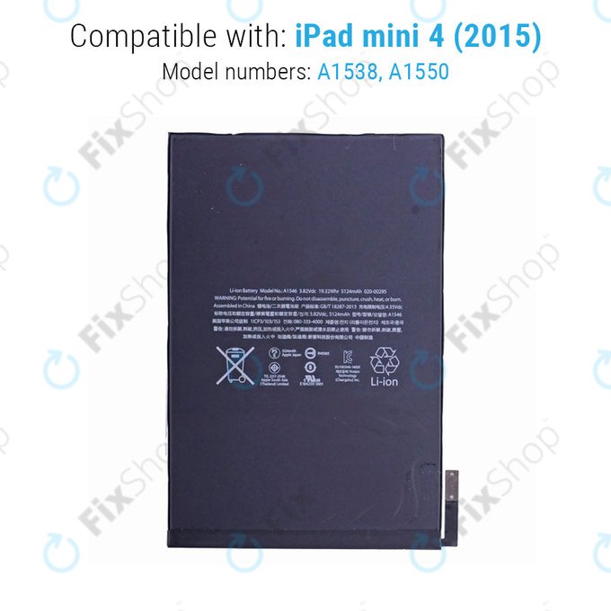 Apple iPad Mini 4 - Akku Batterie 5124mAh