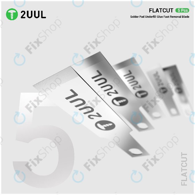 Klingen zum Entfernen von Underfill-Kleber, Flachschnitt, 2UUL DA28, 5 Stk./Packung