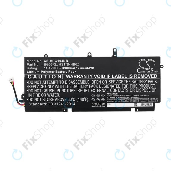Akku batterie für HP Elitebook 1040 G3, 3900mAh, Li-Pol, 11.4V, BG06XL, HQ