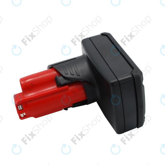 Akku batterie für Milwaukee M12 B4 Redlithium, 4000mAh, Li-Ion, 12V, 48-11-2440, HQ